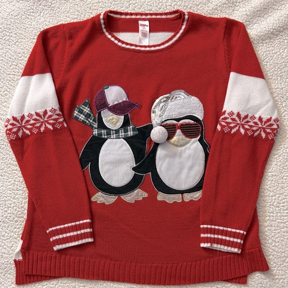 Holiday Time Sweaters - Holiday Time Ladies Large Christmas Sweater